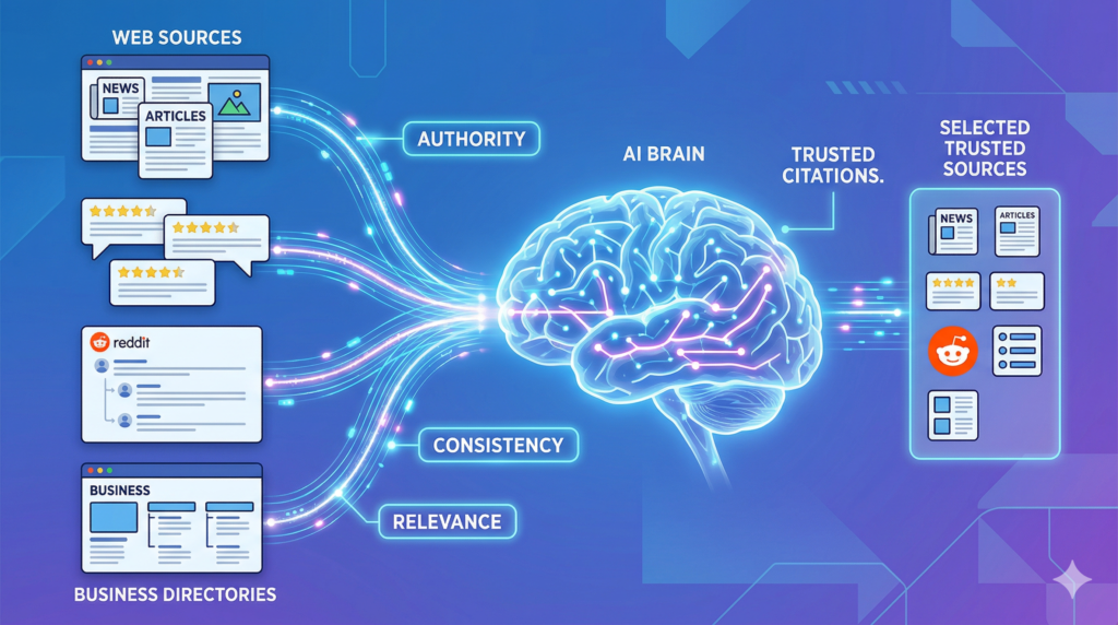 How AI Chooses Website